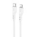 Кабель HOCO X97 Crystal color silicone charging data cable iP white (6931474799791) [805444], фото 1