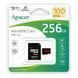 Карта пам'яті microSDXC (UHS-1) Apacer 256Gb class 10 V10 A1 R100MB/s (adapter SD) (AP256GMCSX10UB-R) [802865], фото 2