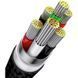 Кабель Baseus Flash Series Ⅱ One-for-three Fast Charging Data Cable USB to M+L+C 66W 1.2m Blue (CASS040003) [802635], фото 5