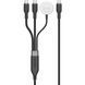 Кабель Promate USB Type-C - 2хUSB Type-C 100W Apple Watch Charger 5W (M/M), 5A, 1.4 м, Black (fusion-ccw.black) [604427], фото 1