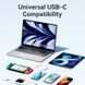 Кабель USB 2.0 Type-C M-M, 1.0 м 60W White Nickel-Plated Vention (TRCWF) [404579], фото 9