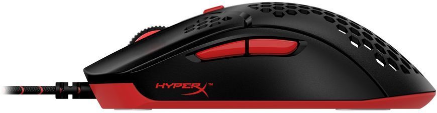Миша HyperX Pulsefire Haste, RGB, USB-A, чорно-червоний (4P5E3AA) [14021]