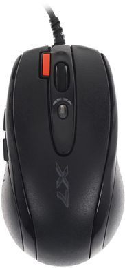 Миша A4Tech X-710BK Black USB + килимок A4Tech X7-200MP (X-7120) [606342]