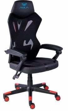 Крісло для геймерів Aula F010 Gaming Chair Black/Red (6948391286228) [611156]