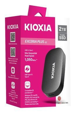Твердотільний запам&rsquo;ятовувальний пристрій накопичувач (SSD) USB3.2 500GB EXT. KIOXIA (LXD20K500GG8) [504078]