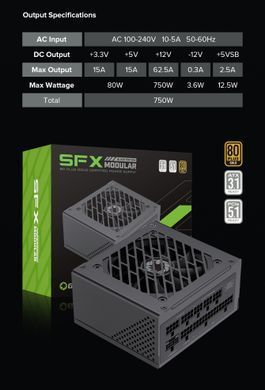 Блок живлення GAMEMAX (GS-750G Black) [304221]
