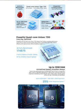 Планшет PAD9 10" 128GB OSCAL (PAD9 BLUE) [503187]