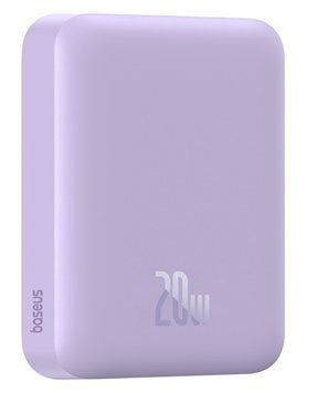 Зовнішній акумулятор Baseus Magnetic Mini Air Wireless Fast Charge Power Bank 6000mAh 20W Nebula Purple（With Simple Series Charging Cable Type-C to (P10059002513-00) [806193]