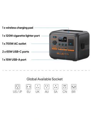 Зарядна станція Bluetti AC50P, 504Wh, 700W, LiFePO4_OEM (AC50P_OEM) [620049]