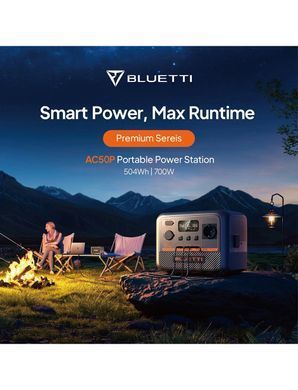 Зарядна станція Bluetti AC50P, 504Wh, 700W, LiFePO4_OEM (AC50P_OEM) [620049]