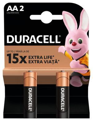 Лужні батарейки Duracell AA, 2 шт. (5015103/5014419/5015105) [203688]