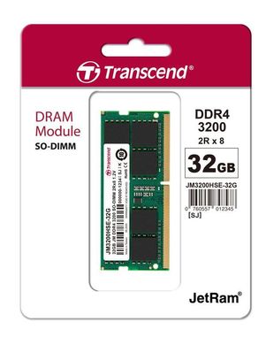 Пам'ять ноутбука Transcend DDR4 32GB 3200 (JM3200HSE-32G)