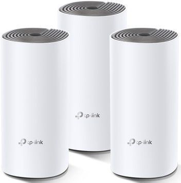 Система WiFi-Mesh TP-LINK Deco E4 AC1200, 2xFE LAN/WAN, 3мод (DECO-E4-3-PACK) [104466]