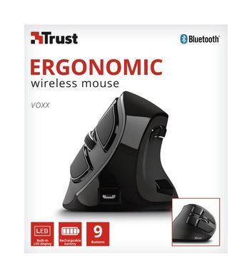 Миша Trust Voxx Rechargeable Ergonomic, WL, чорний (23731_TRUST) [103962]