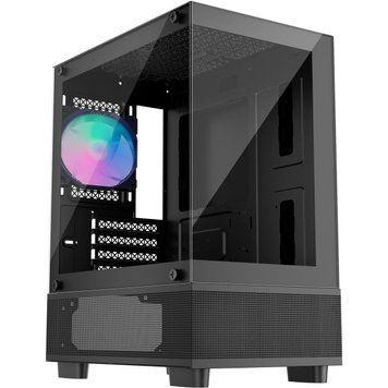 Корпус 1stPlayer Black без БЖ (Mi2-A-BK-2F7R-1F7) [608756]