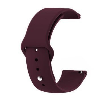 Силіконовий ремінець BeCover для Samsung Galaxy (20mm)/Watch 5/ Watch 4 40/44mm/Watch 4 Classic 42mm/Watch Active/Active 2 40/44mm/Watch 3 41mm/Gear S2/Classic/Gear Sport Purple-Wine (706178) [604719]