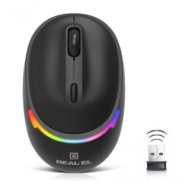 Миша бездротова REAL-EL RM-440W Black (EL123200045) [606718]
