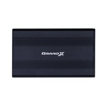 Зовнішня кишеня Grand-X для підключення SATA HDD 2.5", USB 2.0, алюміній (HDE21) [607017]