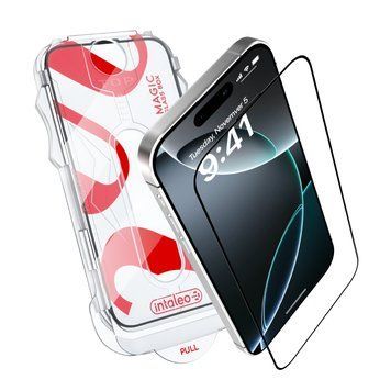 Захисне скло Intaleo з аплікатором Intaleo MagicBox для Apple iPhone 16 Pro Black (4820266742911) [600834]