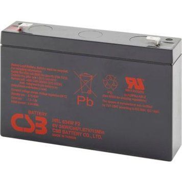 Акумуляторна батарея CSB 6V 9AH AGM (HRL634WF2) [619070]