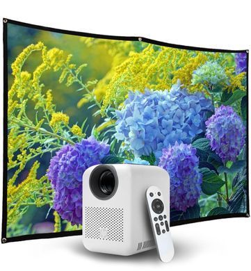 Проектор HP 2in1 LED LCD HD 100 AL 16:9 Linux HDMI WiFi BT екран 84" білий (CC180W) [401619]