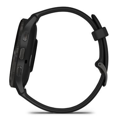 Смарт-годинник Garmin Venu 3 Slate Stainless Steel Bezel with Black Case and Silicone Band (010-02784-51) [604509]