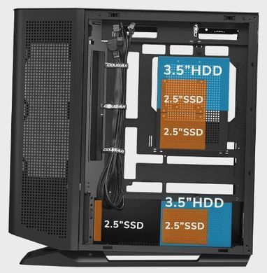Корпус Cougar без БЖ (FV270 RGB Black) [608730]