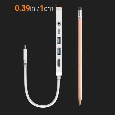 USB-хаб J5create USB-C 6-в-1 White (JCD373-N) [618231]