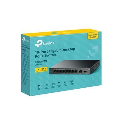 10-портовий гігабітний комутатор, TP-LINK (LS1210GP) [503388]