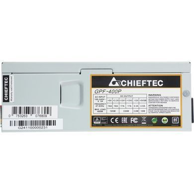 БЖ 400W Chieftec SMART 80 mm fan, >85%, TFX, bulk (GPF-400P) [402869]