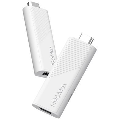 TV Медіаплеєр H96 MAX H313 TV Stick 2/16Gb/ Allwinner H313/ Android 14/ WiFi 2.4G+5G/білий (H313_TV_STICK) [404863]