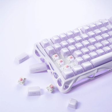 Клавіатура механічна GravaStar Mercury K1 80keys, GravaStar x Kailh Cheery Pink, EN, BT/WL/USB, Lavender Purple (GSK1_PL) [114424]