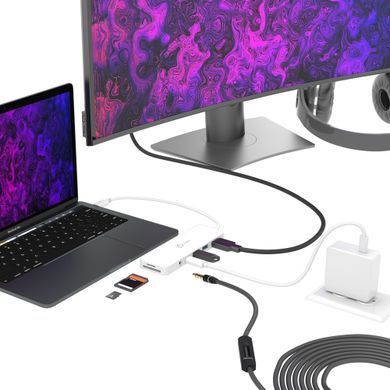 USB-хаб J5create USB-C 6-в-1 White (JCD373-N) [618231]