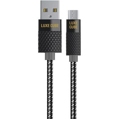 Кабель Luxe Cube Premium USB - micro USB (M/M), 1 м, сірий (8886668686167) [603787]