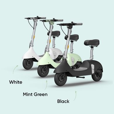 Електросамокат з сидінням OKAI Ceetle PRO EA10C Mint Green 10', 350(900)W, 25Km/h, 10.4Ah, 55Km, 20%,NFC, App, 29kg (EA10C-MG) [800005]