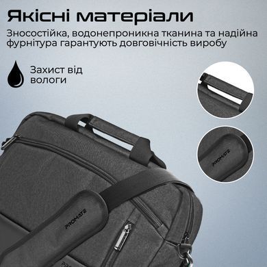 Сумка для ноутбука Promate Satchel-MB Black (satchel-mb.black) [605737]