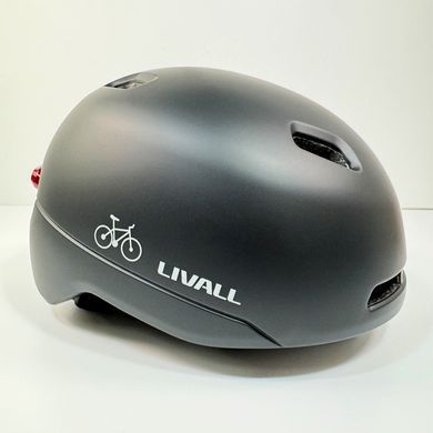 Захисний шолом Livall C21 (L) Midnight Black (57-61см), сигнал стопів (LIV-000C21-5341) [80028]