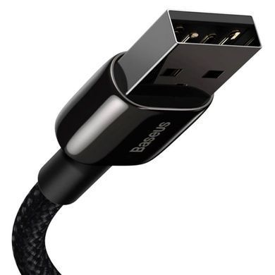 Кабель Baseus Tungsten Gold Fast Charging Data Cable USB to iP 2.4A 2m Black (CALWJ-A01) [803722]