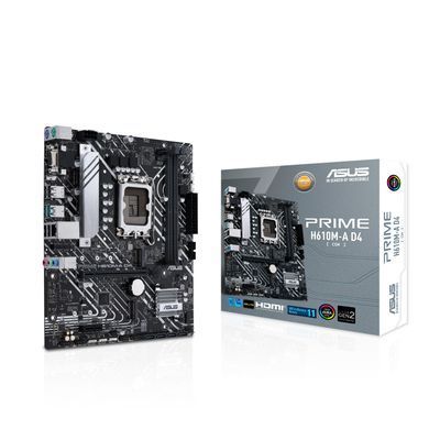 Материнcька плата ASUS PRIME H610M-A D4-CSM s1700 H610 2xDDR4 M.2 HDMI D-Sub DP mATX (90MB19P0-M0EAYC) [109057]