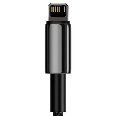 Кабель Baseus Tungsten Gold Fast Charging Data Cable USB to iP 2.4A 2m Black (CALWJ-A01) [803722]