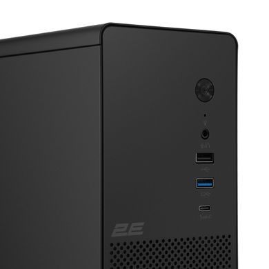 Корпус 2E Credo Slim V90B-400 з БЖ 2E TFX400, 1xUSB3.0, 1х USB 2.0, 1xUSB Type-C, 2x90мм, VGA 220мм, mATX, чорний (2E-V90B-400) [111683]