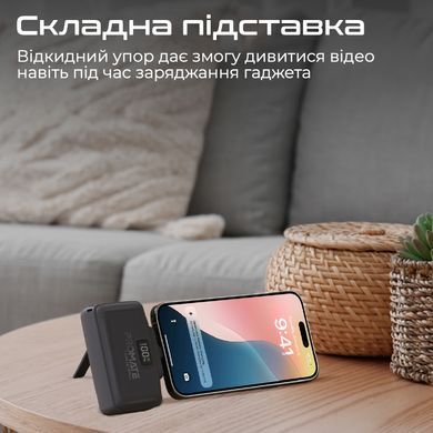 Універсальна мобільна батарея Promate PowerUp-10Duo 10000mAh 20W Black (powerup-10duo.black) [603524]