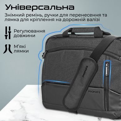 Сумка для ноутбука Promate Satchel-MB Black (satchel-mb.black) [605737]