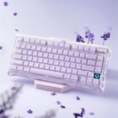 Клавіатура механічна GravaStar Mercury K1 80keys, GravaStar x Kailh Cheery Pink, EN, BT/WL/USB, Lavender Purple (GSK1_PL) [114424]