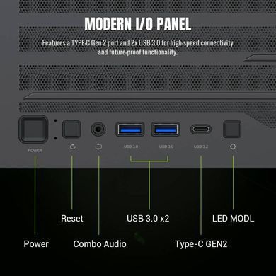Корпус для комп'ютера ATX W/O PSU GAMEMAX (LEADER 2 BK) [503709]
