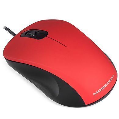 Мишка Modecom MC-M10S, 3кн., 1000dpi, Silent, червона (M-MC-M10S-500) [403252]