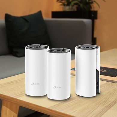Система WiFi-Mesh TP-LINK Deco E4 AC1200, 2xFE LAN/WAN, 3мод (DECO-E4-3-PACK) [104466]