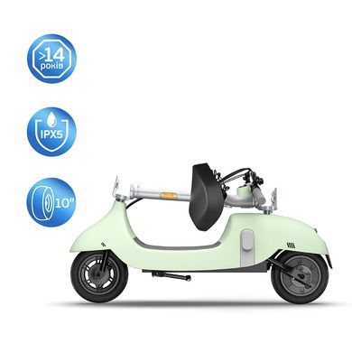 Електросамокат з сидінням OKAI Ceetle PRO EA10C Mint Green 10', 350(900)W, 25Km/h, 10.4Ah, 55Km, 20%,NFC, App, 29kg (EA10C-MG) [800005]