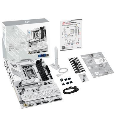 Материнcька плата ASUS ROG STRIX B860-A GAMING WIFI s1851 B860 4xDDR5 M.2 DP HDMI USB Type-C Wi-Fi BT ATX білий (90MB1JI0-M0EAY0) [109177]