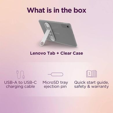 Планшет Lenovo Tab TB311FU 8/128GB Luna Grey + Clear Case (ZAEH0195UA) [614447]
